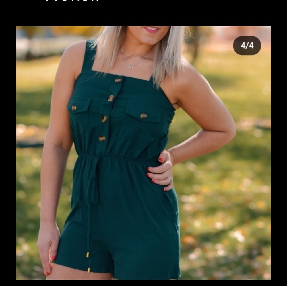XL Green Romper